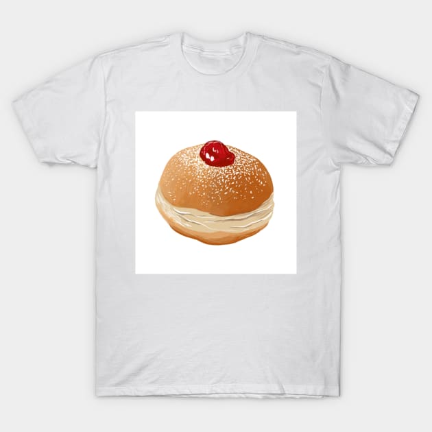 Sufganiyah a jelly doughnut T-Shirt by argiropulo